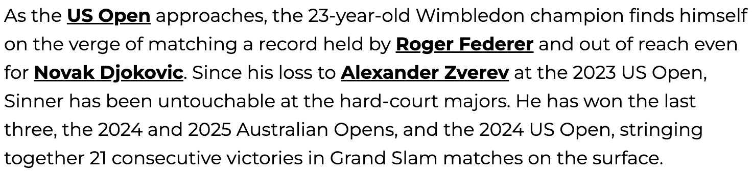 TennisUpToDate example